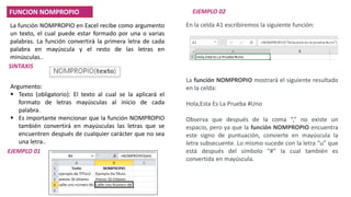 Resumen - Funciones seión 4 excel intermedio | PDF
