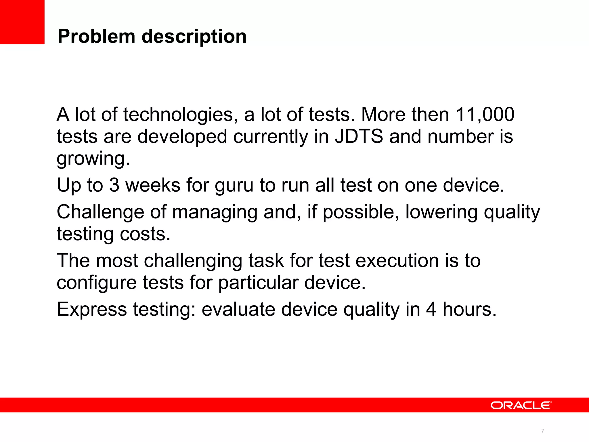 Problem description 