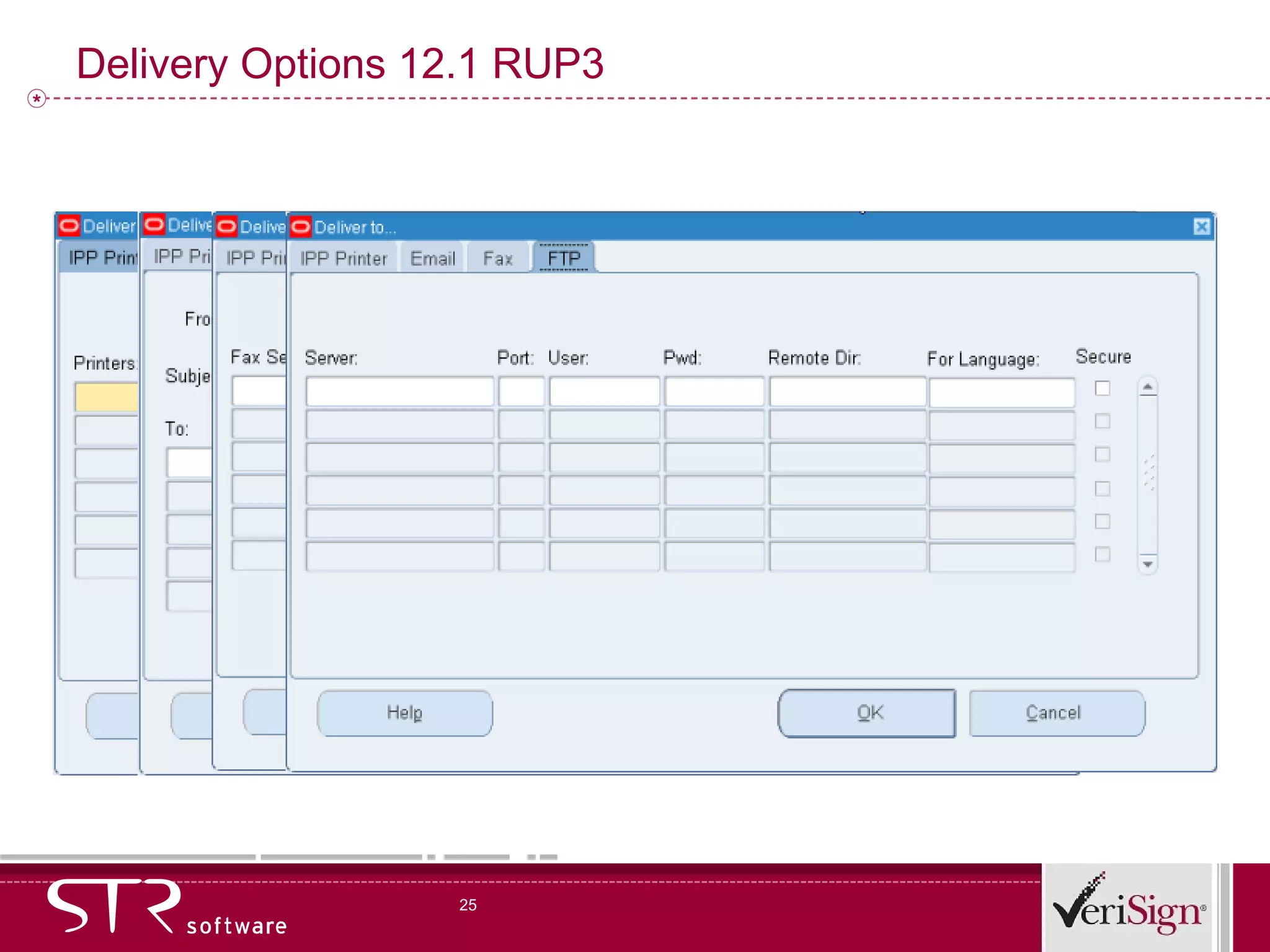 Delivery Options 12.1 RUP3 