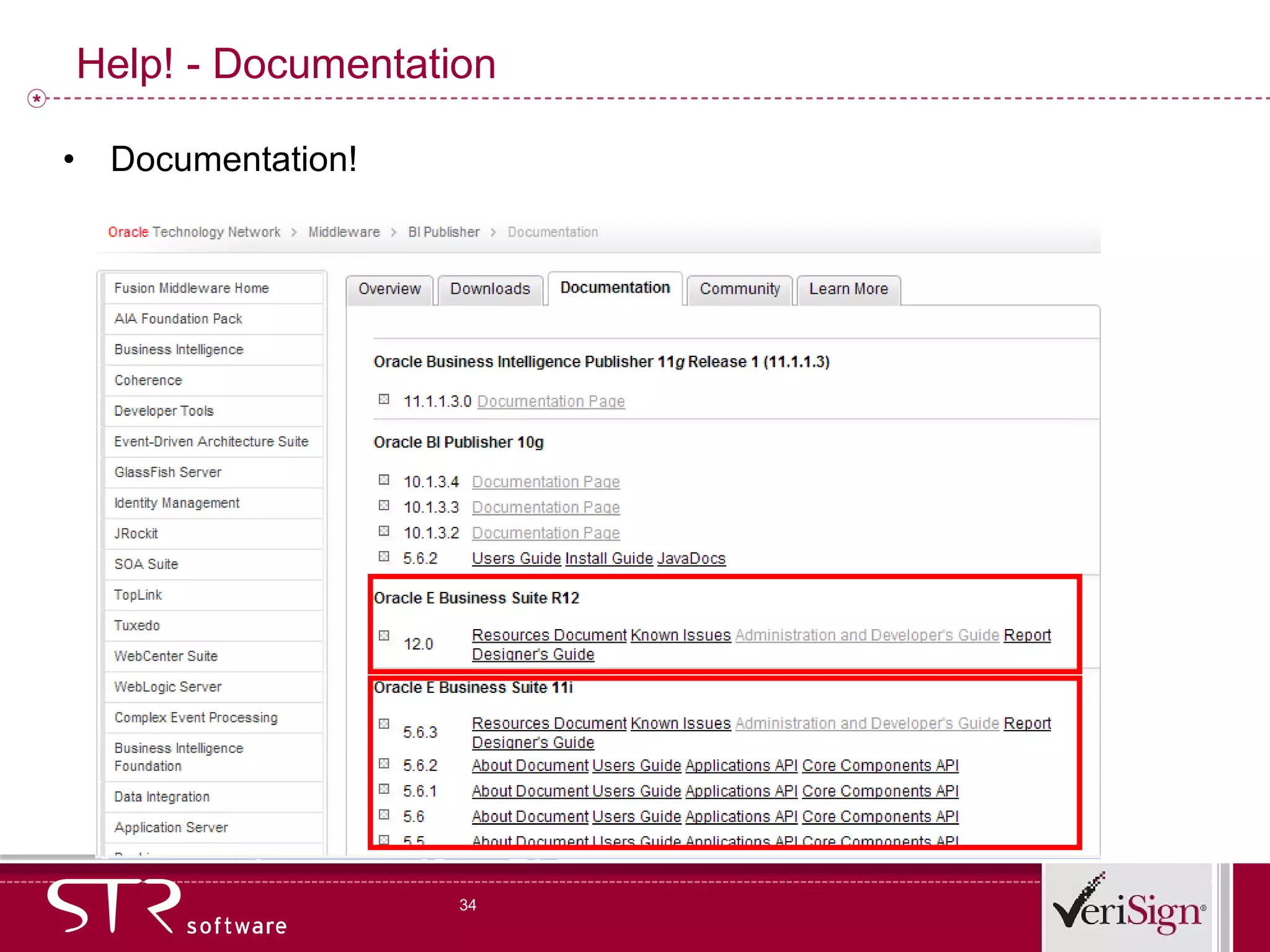 Help! - Documentation Documentation! 