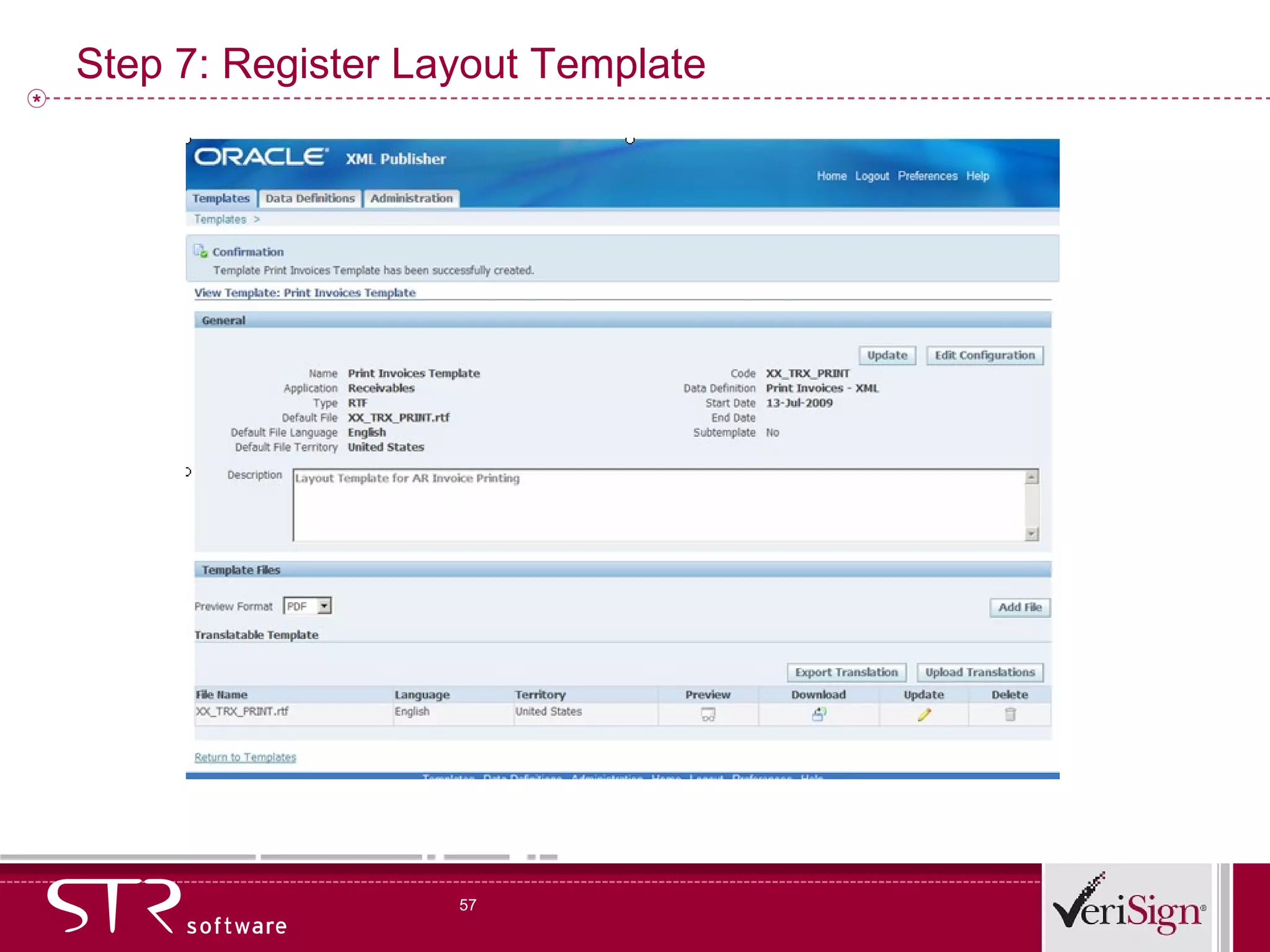 Step 7: Register Layout Template 