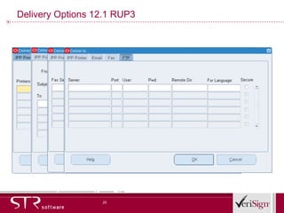 Delivery Options 12.1 RUP3 