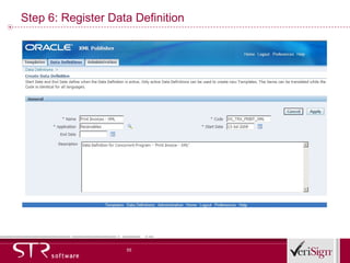 Step 6: Register Data Definition 