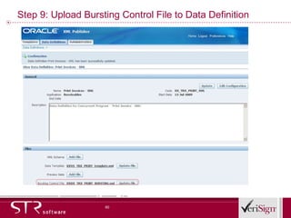 Step 9: Upload Bursting Control File to Data Definition 