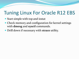 Oracle R12 EBS Performance Tuning | PDF