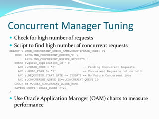 Oracle R12 EBS Performance Tuning | PDF