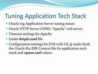 Oracle R12 EBS Performance Tuning | PDF