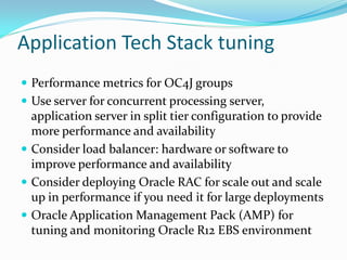 Oracle R12 EBS Performance Tuning | PDF