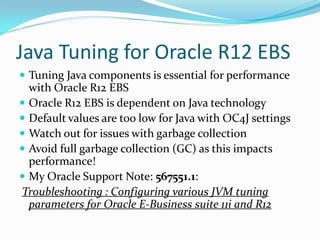 Oracle R12 EBS Performance Tuning | PDF