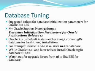 Oracle R12 EBS Performance Tuning | PDF