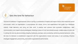 How does a leader’s behaviour influence organizational culture, Brief Document