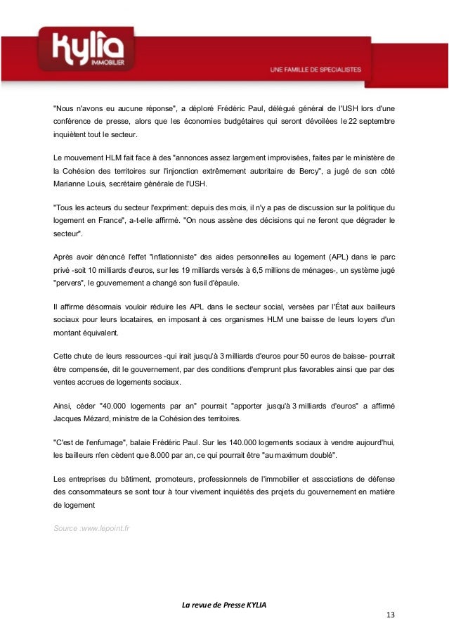 S38 Revue De Presse Kylia Semaine Du 11 Au 17 Septembre 2017