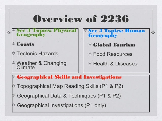 Geography essay topics
