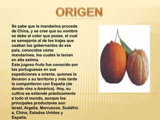 S3 D 28 PresentacióN La Mandarina