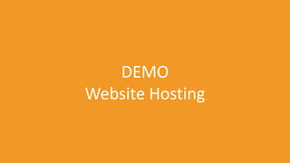 DEMO
Website Hosting
 