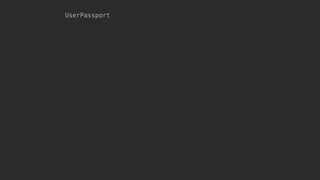 UserPassport
 