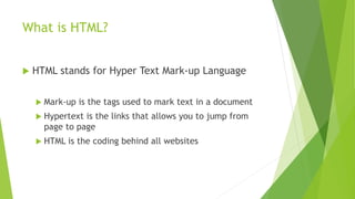 S3 HTML Introduction | PPT