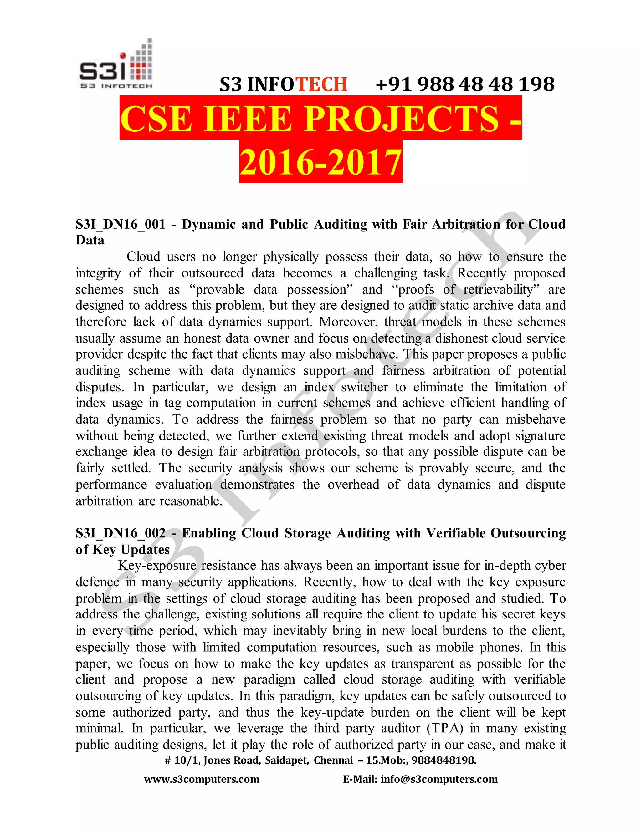Ieee Project Papers | Ieee Papers Free Download Pdf – HXYIMD
