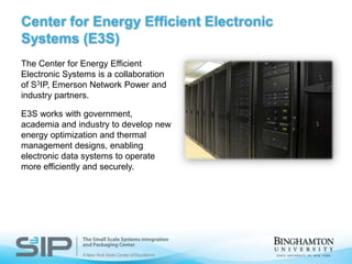 CAMM facilitiesThe CAMM’s unique $17 million facilities, hosted by Endicott Interconnect Technologies, are an example of successful university-industry collaboration.The Panel Microfabrication Laboratory:Offers large area photolithography and sputteringIs suitable for prototyping and early developmentThe R2R Laboratory:Clean room project Azores Photolithography ECD Defect InspectionBobst/GV High Vacuum Deposition CHA High Vacuum Deposition