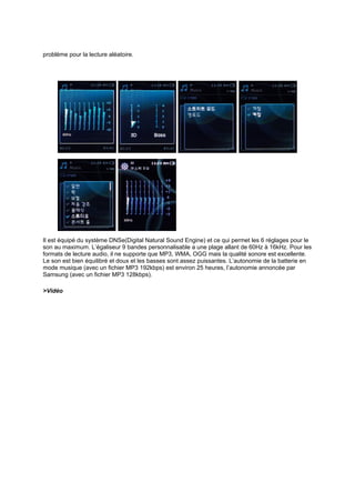 Review sur Samsung Yepp YP-S3 - Moveplayer