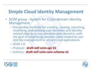 Identity Management Standardization in the cloud computing | PPTX