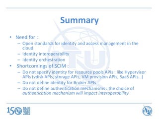 Identity Management Standardization in the cloud computing | PPTX