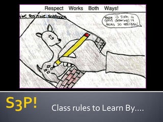 Class rules to Learn By….
 