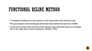 Relining In Rpd Comprehensive Techniques and Advances in Removable Partial Denture ...
