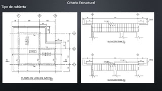 Criterio Estructural
Tipo de cubierta
 
