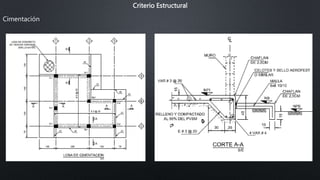 Criterio Estructural
Cimentación
 