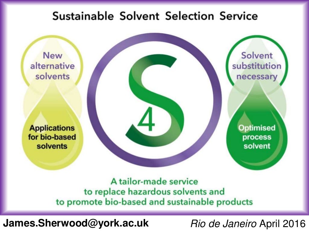 Sustainable Solvent Selection Service (for biobased solvents)