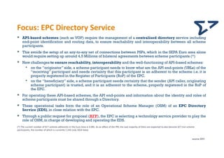Pres EPC112-24
34
Focus: EPC Directory Service
 API-based schemes (such as VOP) require the management of a centralised d...