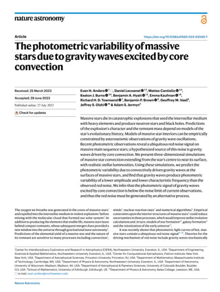 Nature Astronomy
natureastronomy
https://doi.org/10.1038/s41550-023-02040-7
Article
Thephotometricvariabilityofmassive
sta...