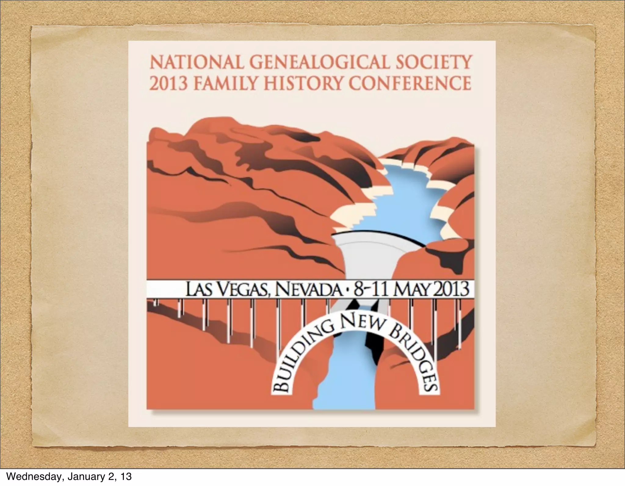 Wednesday, January 2, 13
 