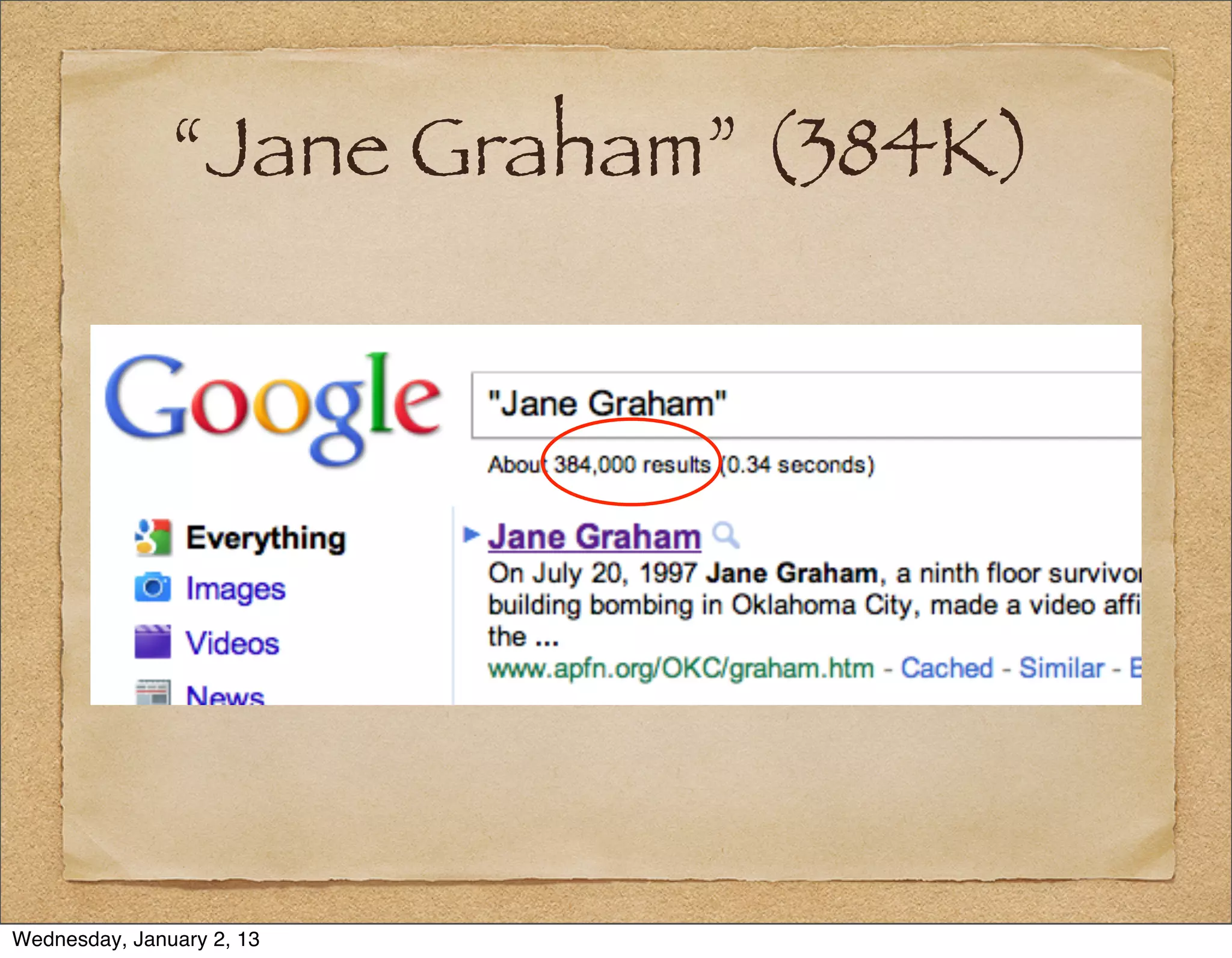 “Jane Graham” (384K)




Wednesday, January 2, 13
 