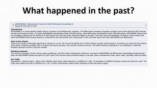 What happened in the past?
 