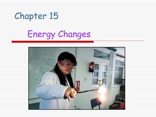 Chapter 15   Energy Changes 