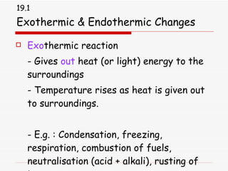 Exothermic Is Rusting Energy changes | PPS