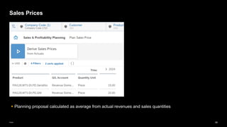66
Public
Sales Prices
▪ Planning proposal calculated as average from actual revenues and sales quantities
 