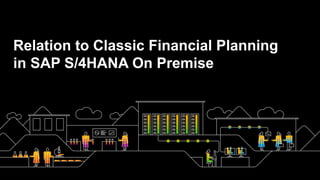 Relation to Classic Financial Planning
in SAP S/4HANA On Premise
 