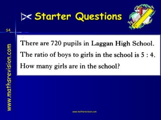 Starter Questions www.mathsrevision.com www.mathsrevision.com S4 