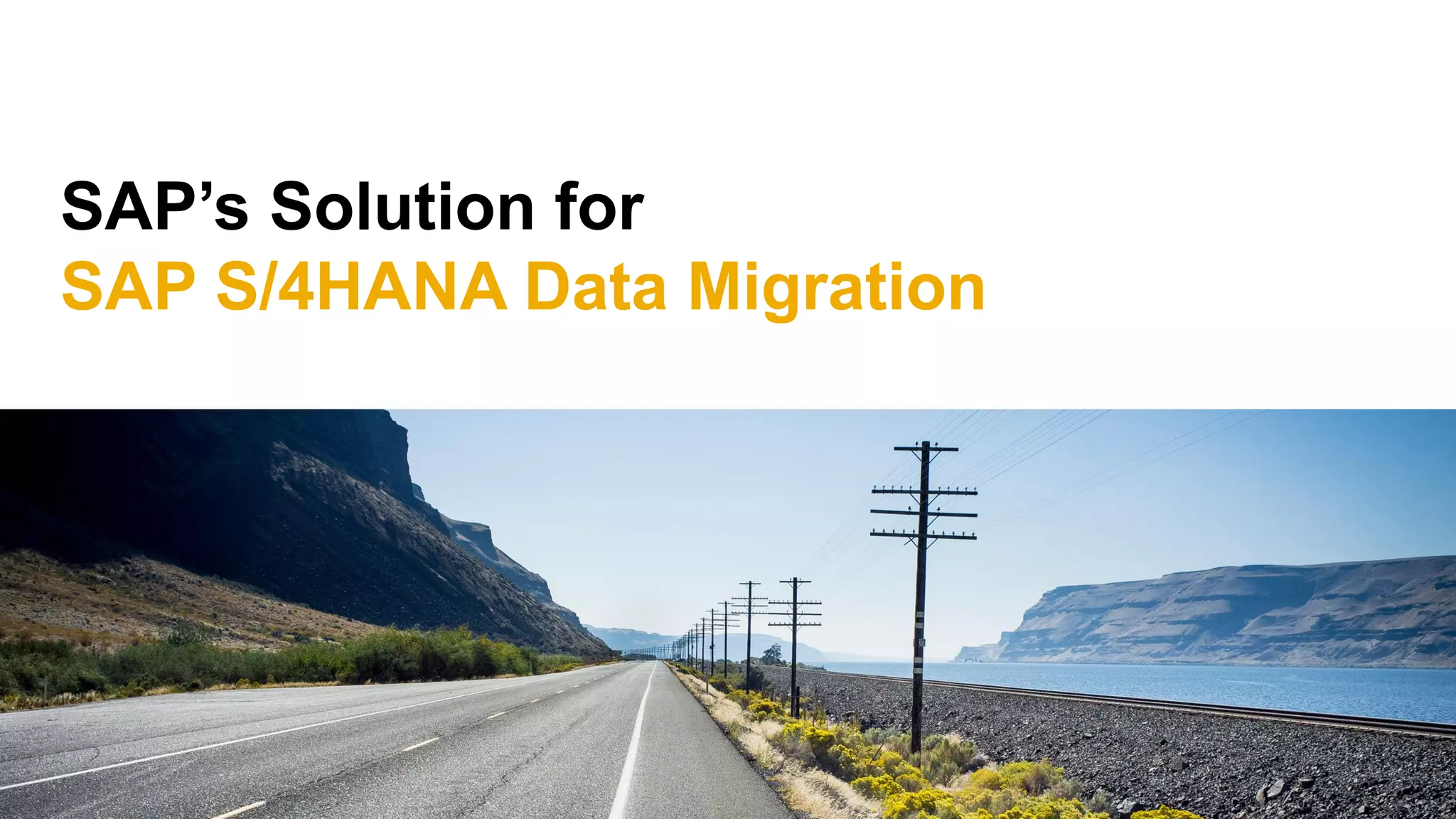 SAP’s Solution for
SAP S/4HANA Data Migration
 