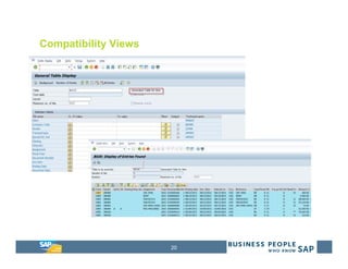 20
Compatibility Views
 
