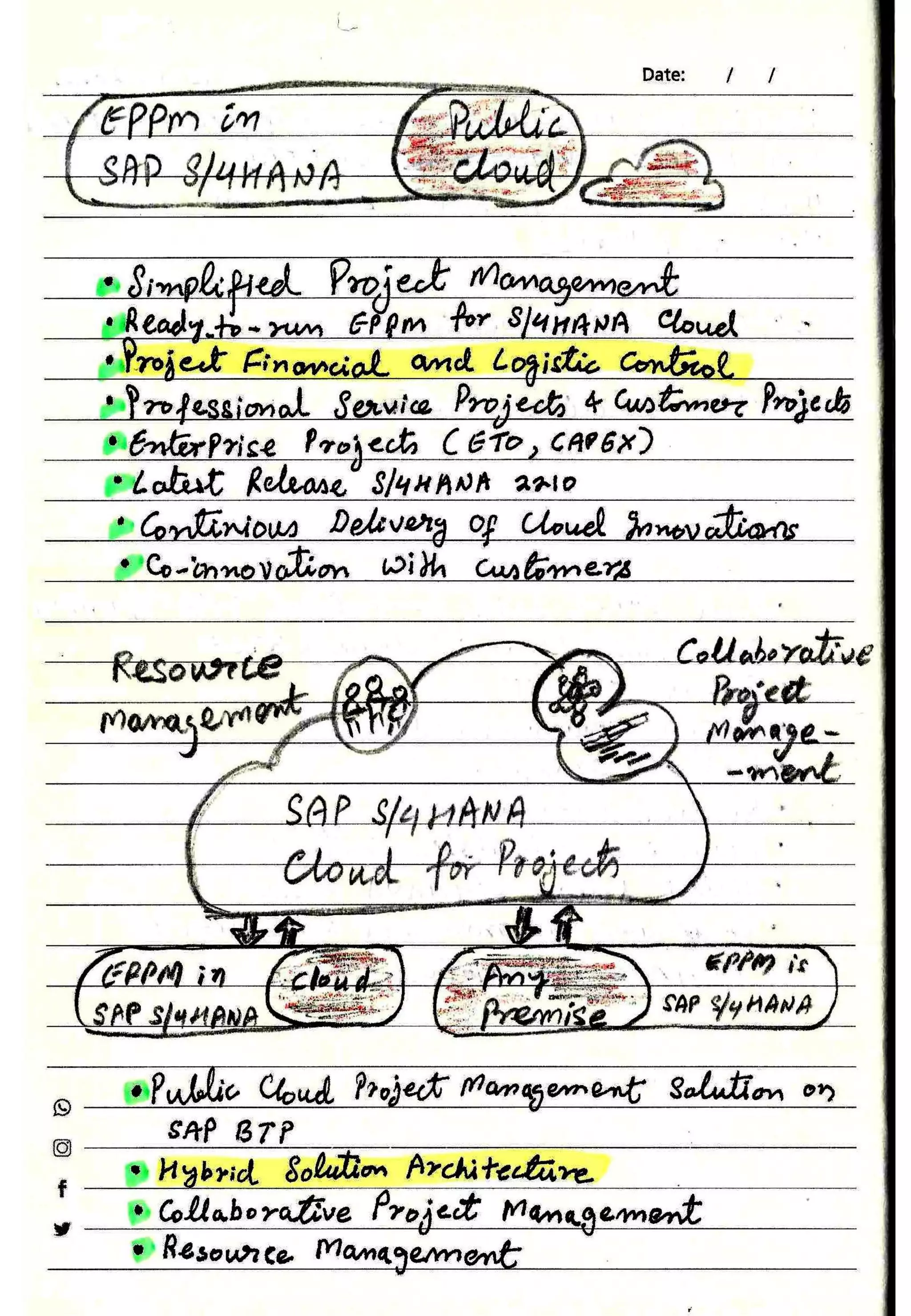 S/4 HANA Hand Written Notes | PDF