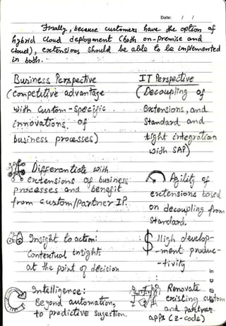S/4 HANA Hand Written Notes | PDF