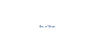 End of Sheet
 