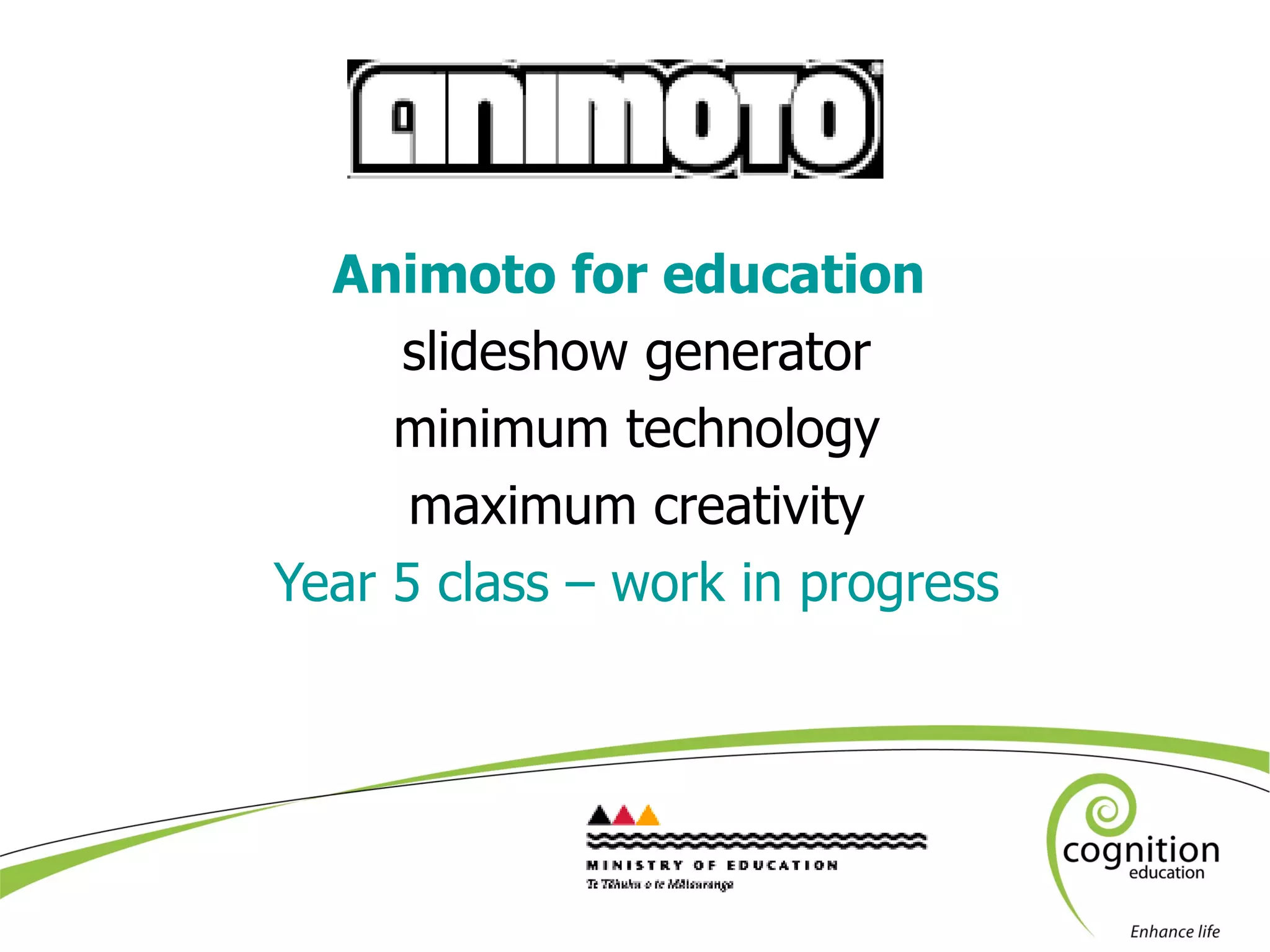 Animoto for education   slideshow generator minimum technology maximum creativity Year 5 class – work in progress 