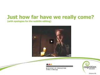 Just how far have we really come? (with apologies for the subtitle editing) 