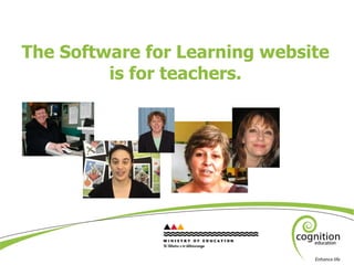 The Software for Learning website is for teachers. 