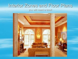Interior Zones and Floor Plans
you will need a book
 